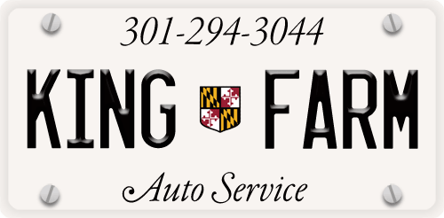 king farm license plate logo